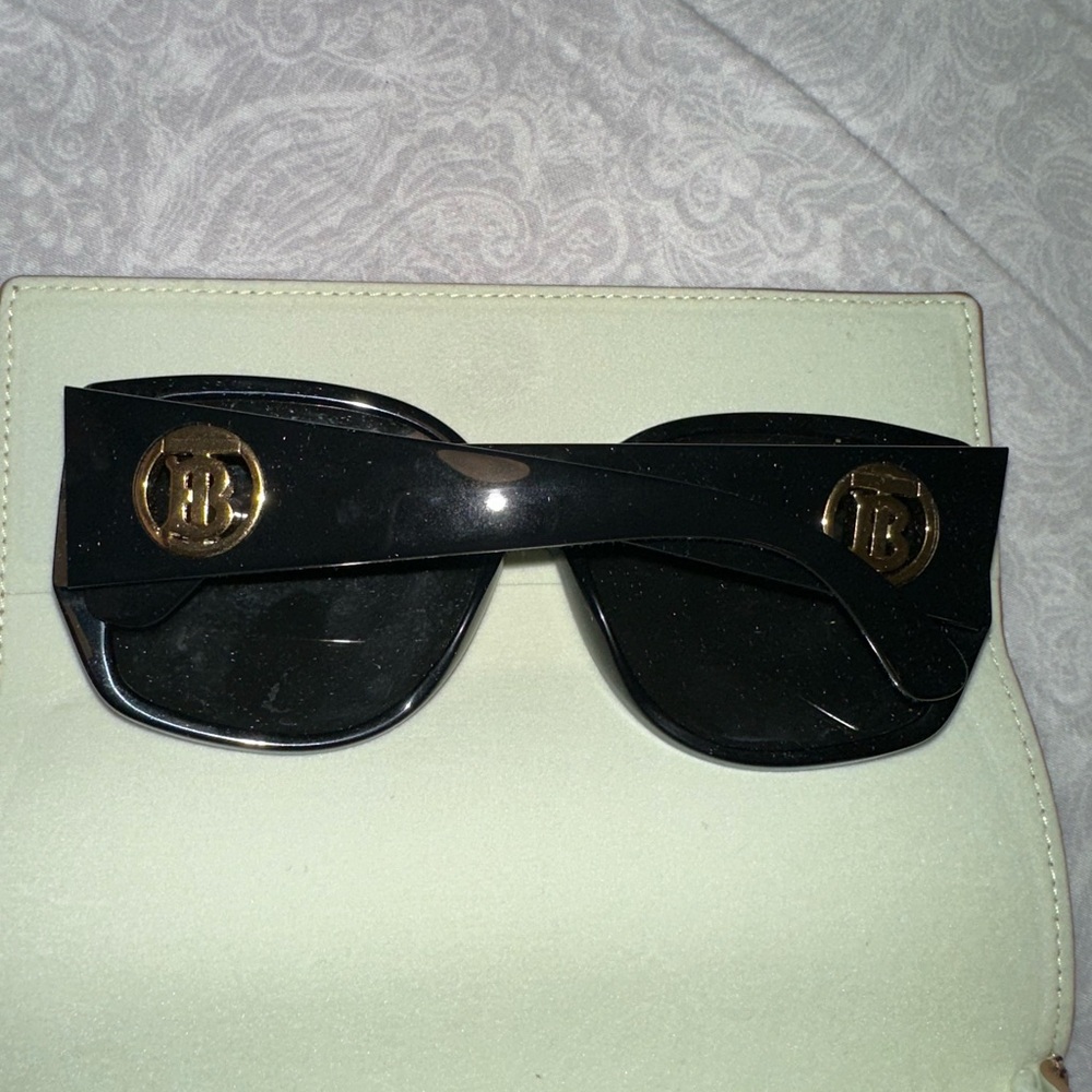 Burberry Black Sunglasses with Gold Accent